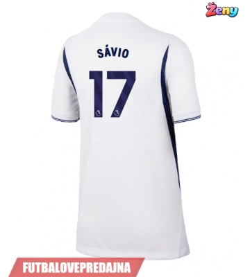 Lacne Ženy Futbalové dres Tottenham Hotspur Savio #17 2026-27 Krátky Rukáv - Domáci